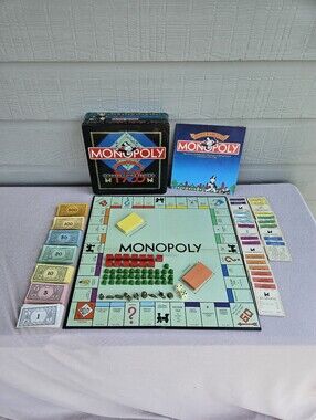 Parker Bros Monopoly 1935 Commemorative Edition Tin Box Board Game 1985